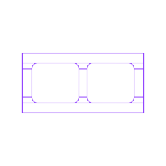 Buildings Cmu Regular Bond Beam Simple Line Art Svg, Free Vectors File